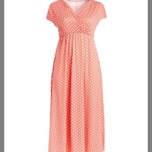Polka dot maxi dress